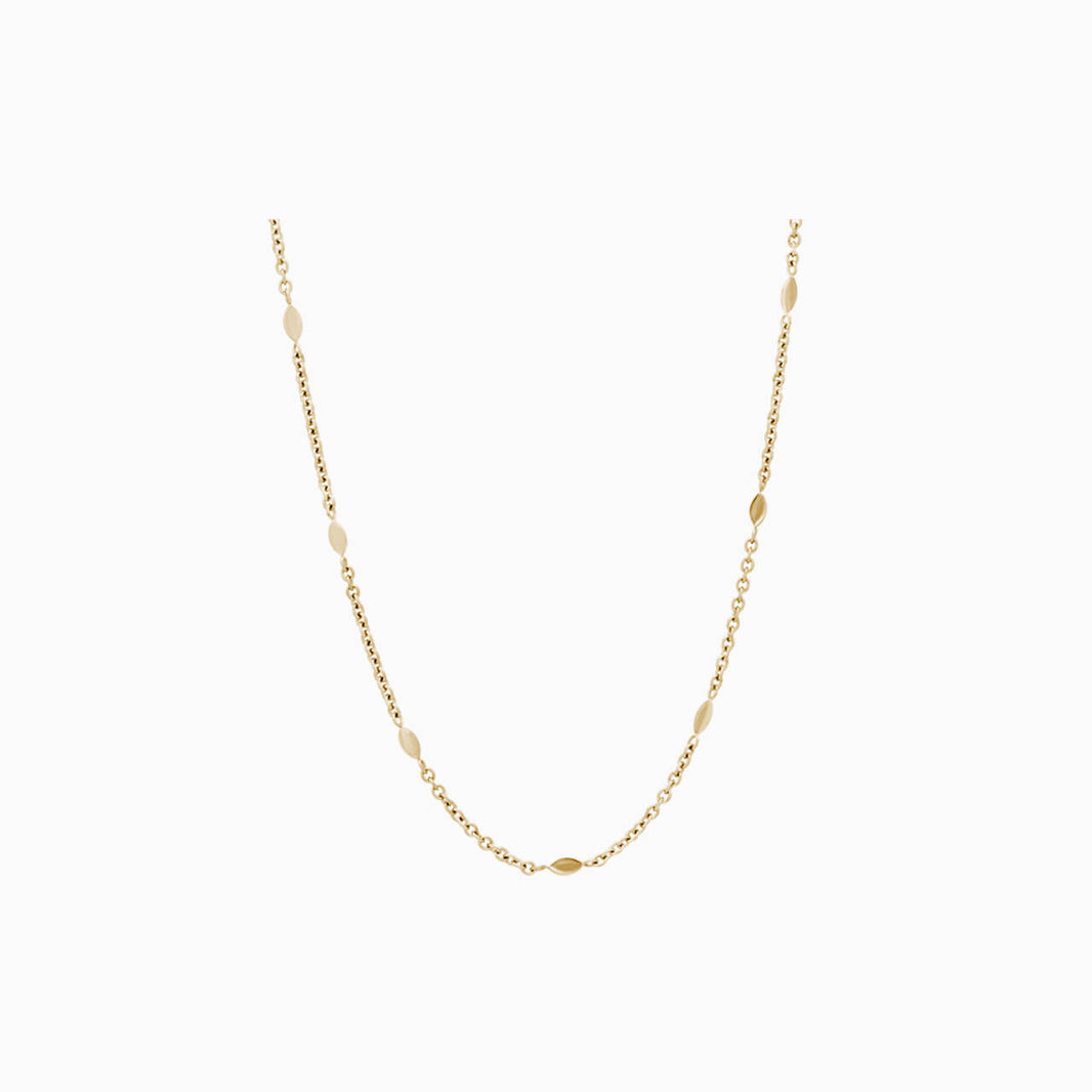 Golden Oval Necklace