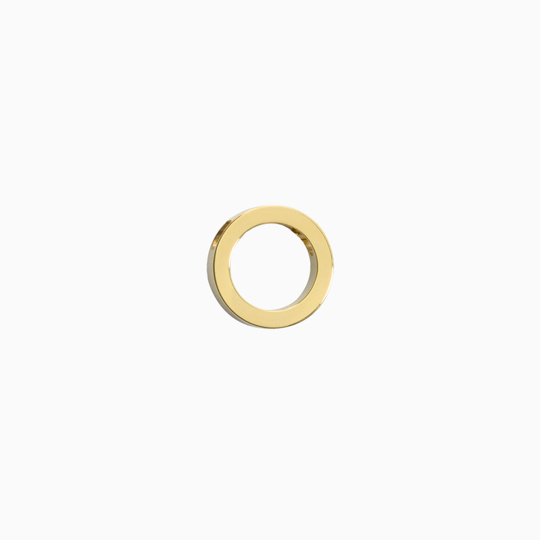 Golden Puck Hollow Necklace Pendant