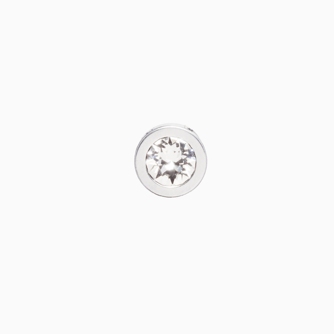 8mm Grand Bezel Crystal Necklace Pendant
