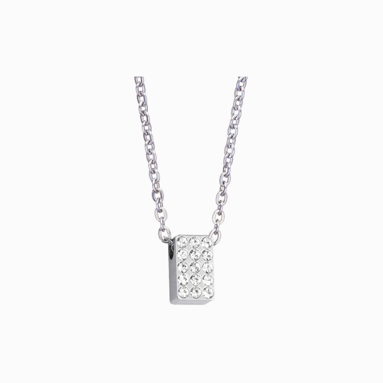 Brilliance Oblong Crystal Necklace