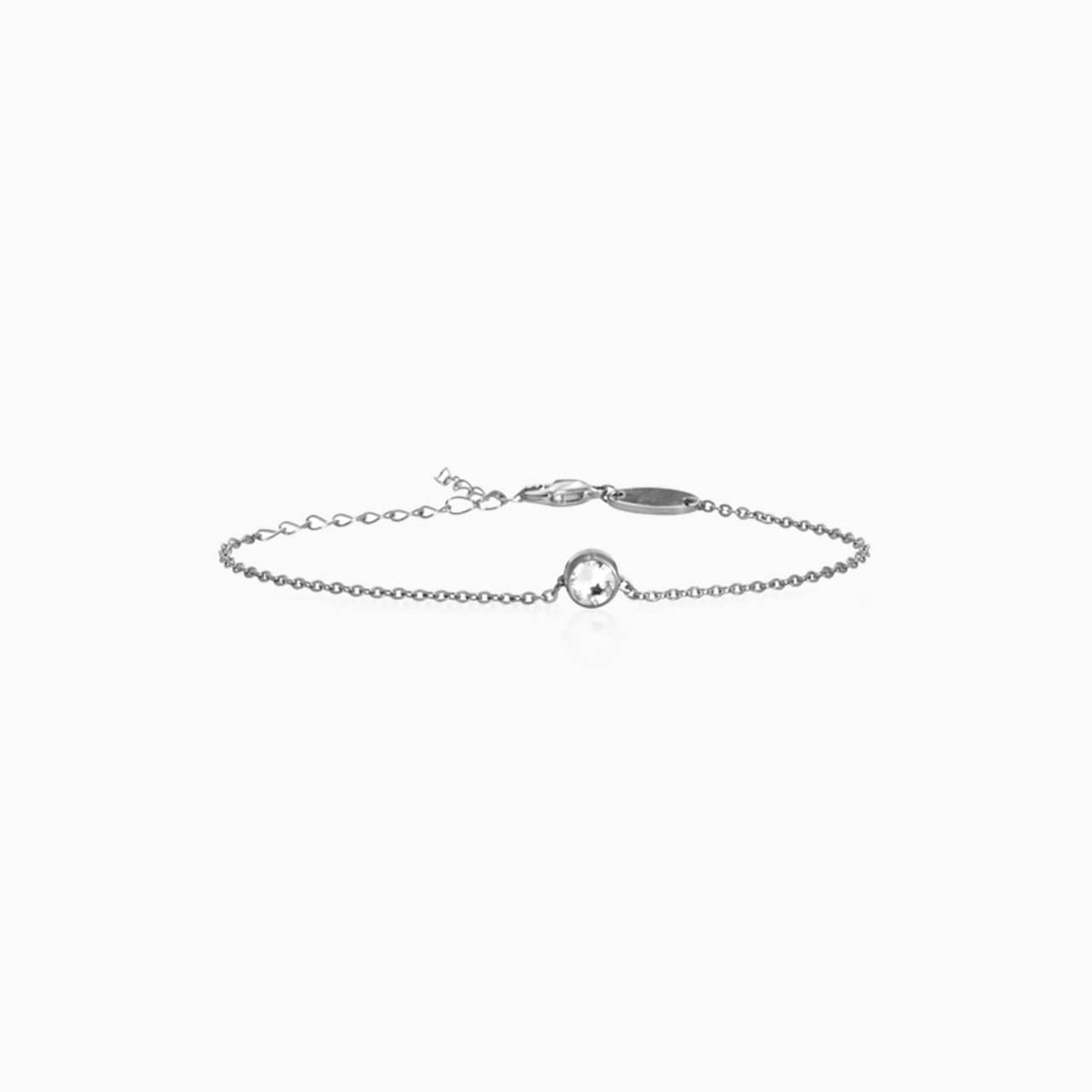 Bezel Crystal Bracelet