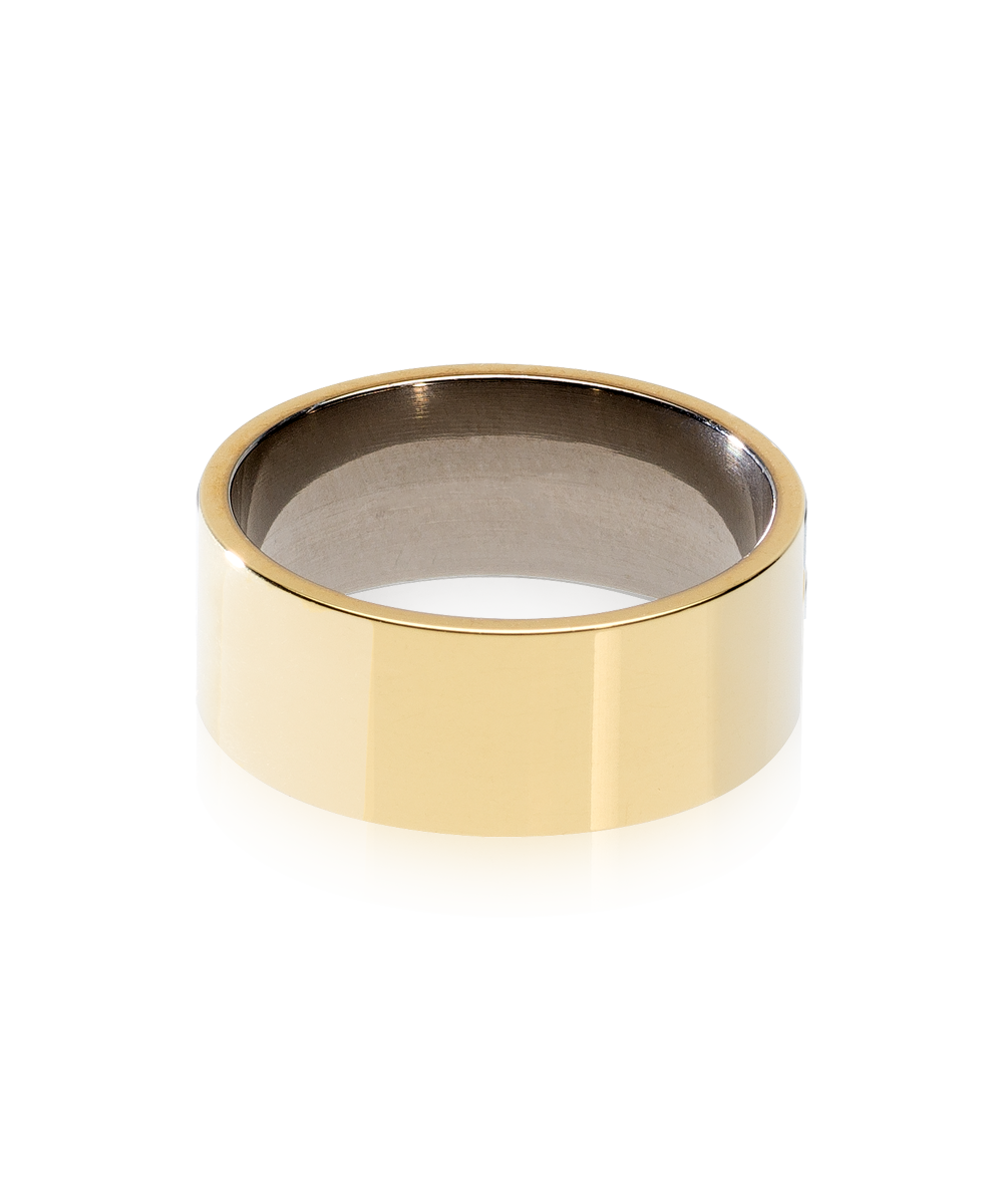 Golden Grand Plain Ring for men