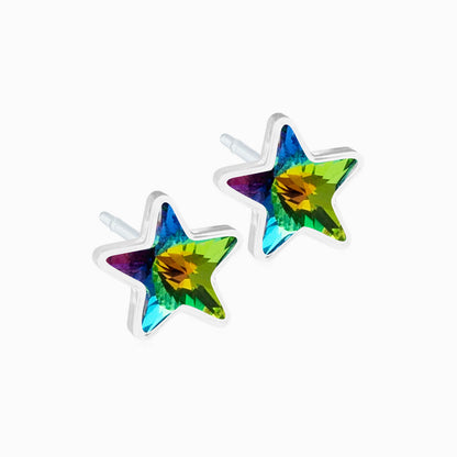 Medical Plastic 6mm Star Earrings