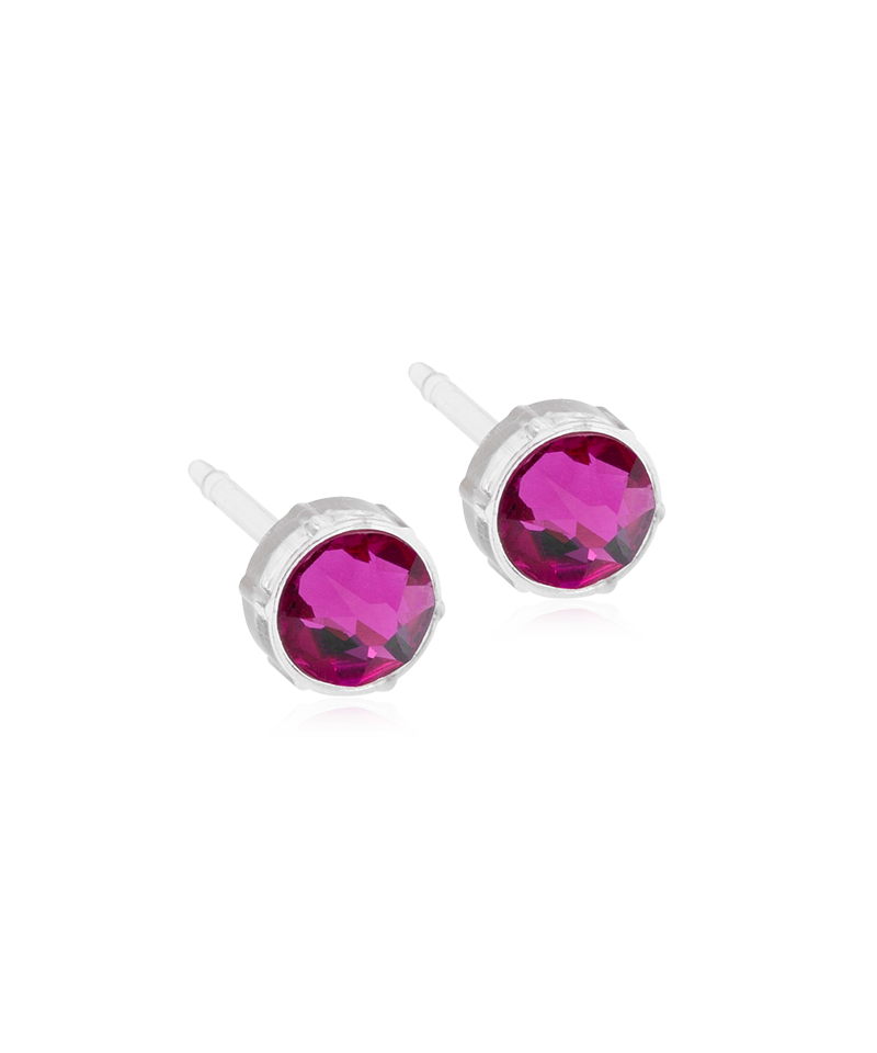 Medical Plastic 6mm Earrings