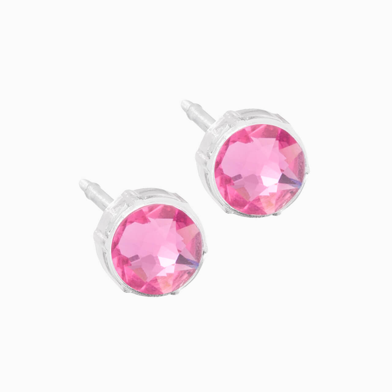 Medical Plastic 6mm Earrings