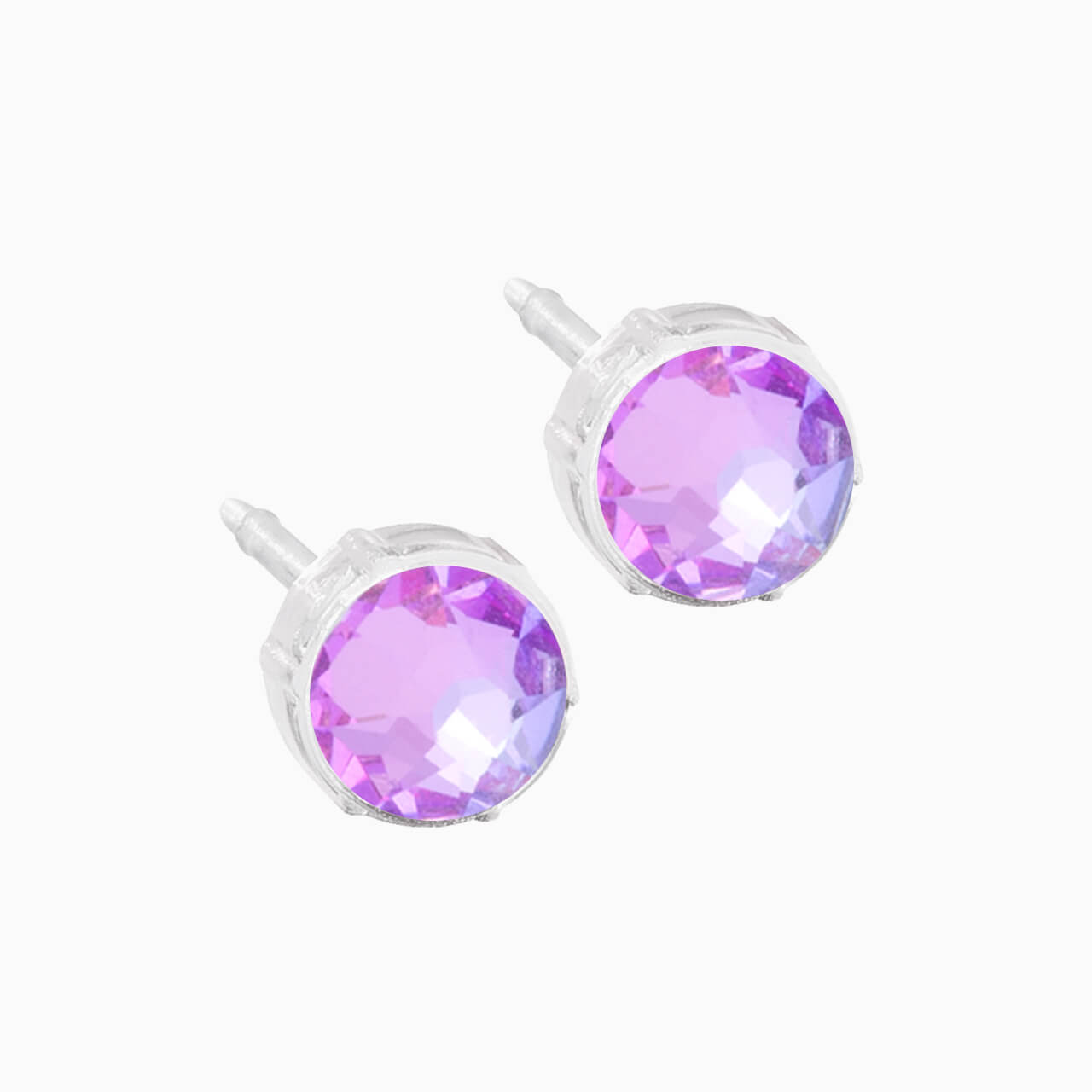 Medical Plastic 6mm Earrings