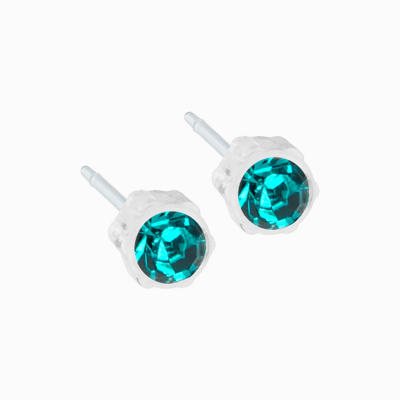 Medical Plastic 4mm Earrings