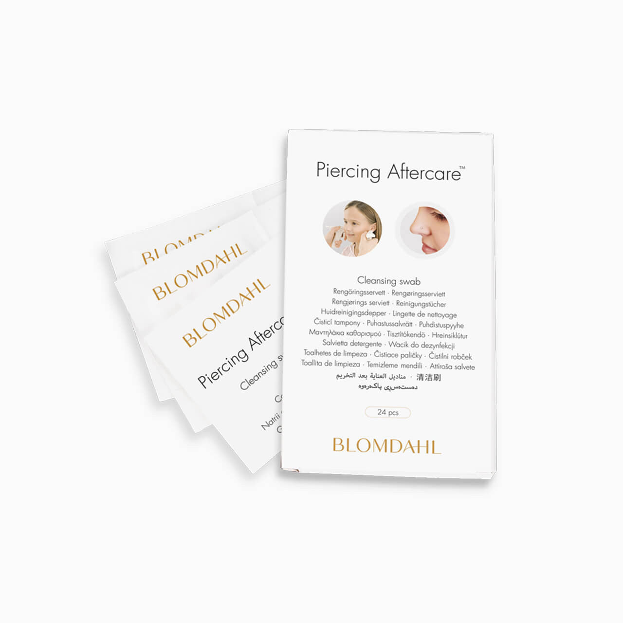 Blomdahl Piercing Aftercare cleansing swabs