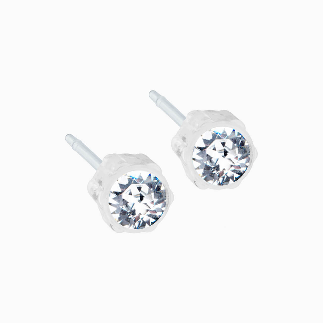 Medical Plastic 4mm Earrings Gift Set