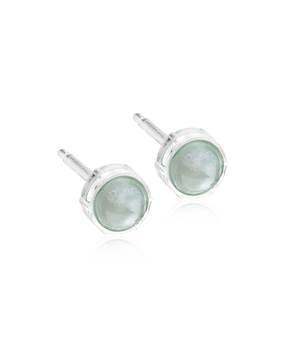 Medical Plastic 6mm Earrings