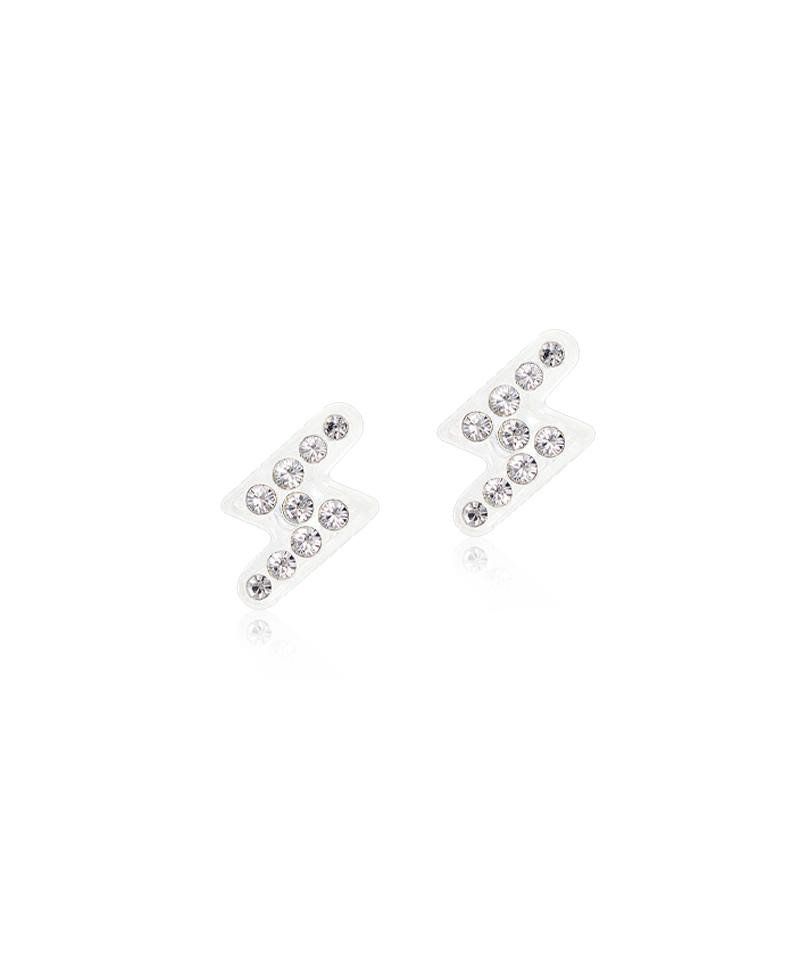 Medical Plastic 8mm Flash Earrings