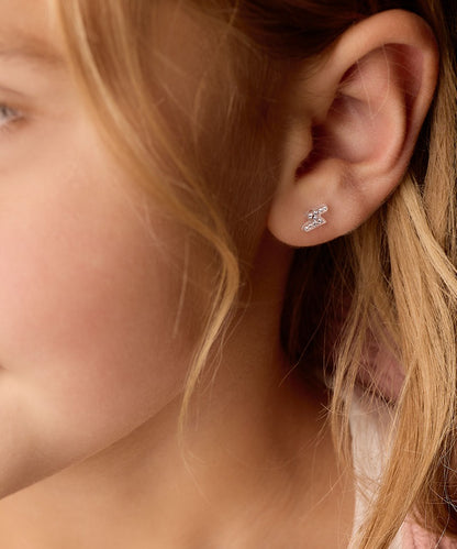 Medical Plastic 8mm Flash Earrings