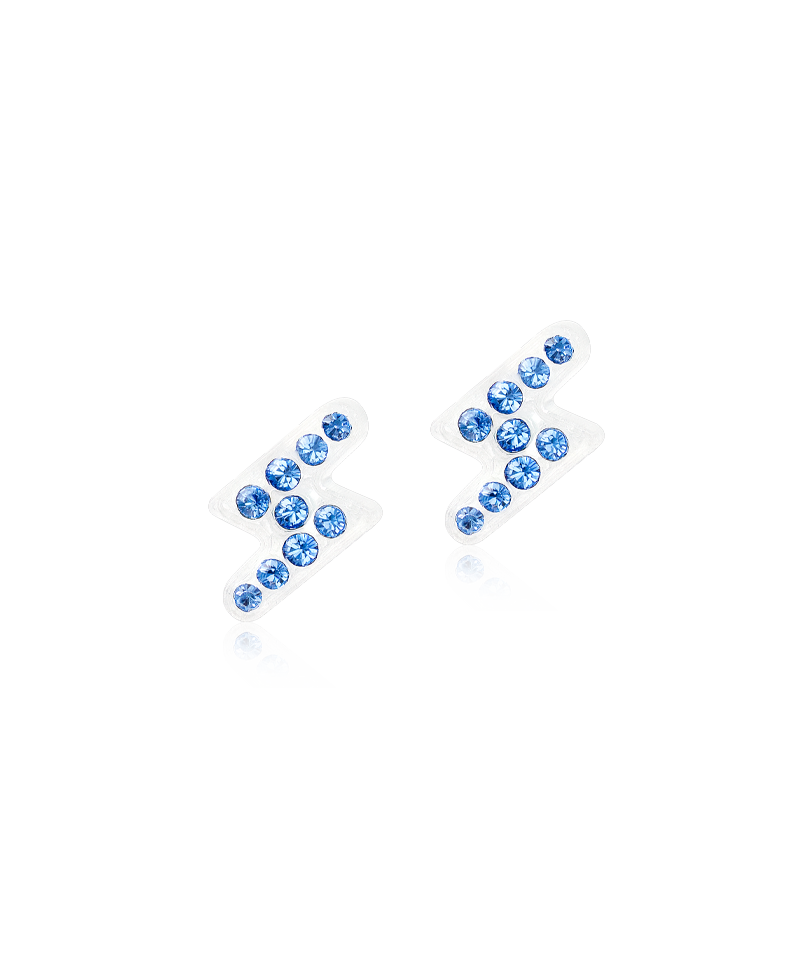 Medical Plastic 8mm Flash Earrings