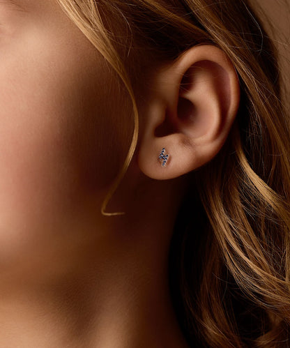 Medical Plastic 8mm Flash Earrings