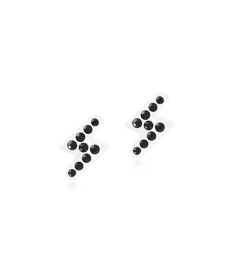 Medical Plastic 8mm Flash Earrings