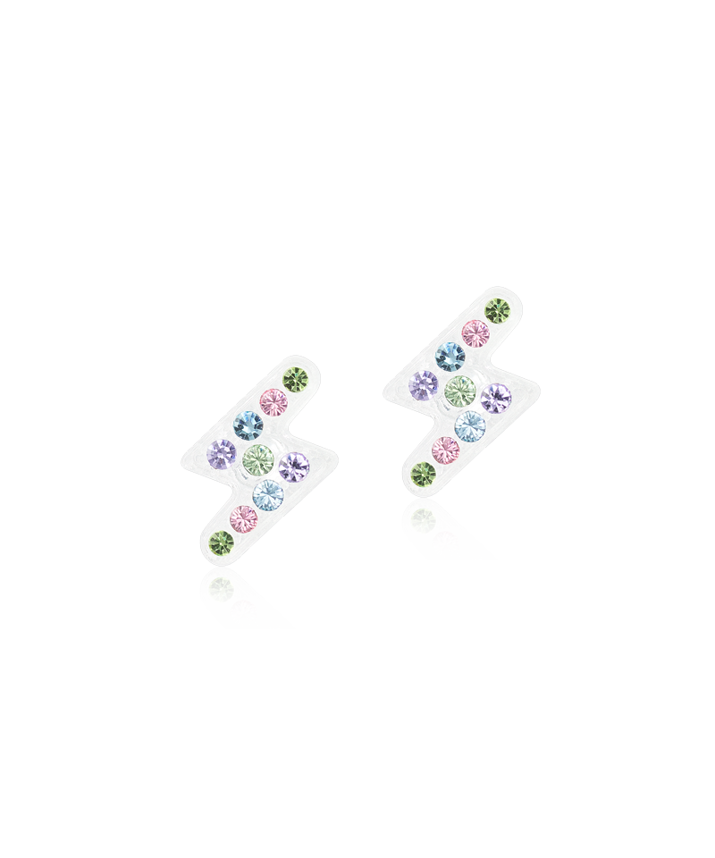 Medical Plastic 8mm Flash Earrings