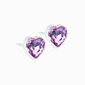 Medical Plastic 6mm Heart Earrings