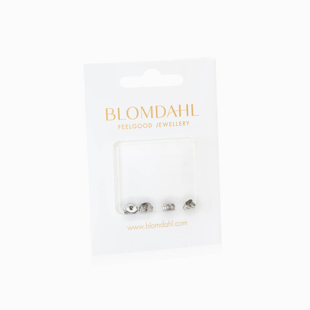 Earring backs made from pure medical grade titanium package of 4