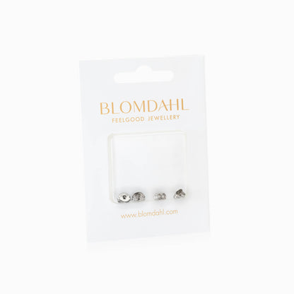 Earring backs made from pure medical grade titanium package of 4