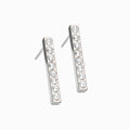 Natural Titanium Brilliance Straight 20mm Pendant Earrings