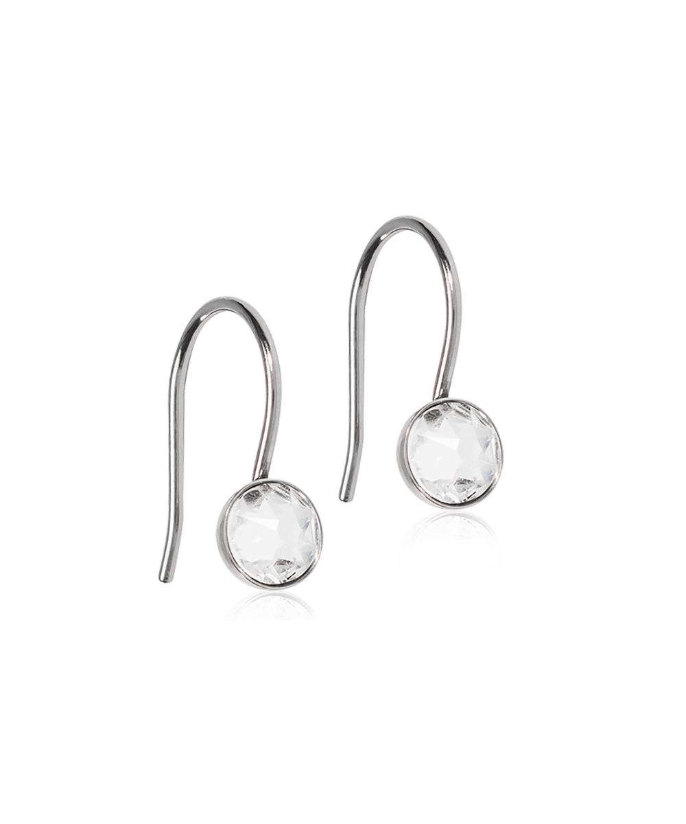 Pendant Bezel 5mm Crystal Earrings