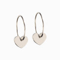 Heart Pendant Ear Rings
