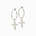 Cross Pendant Ear Rings
