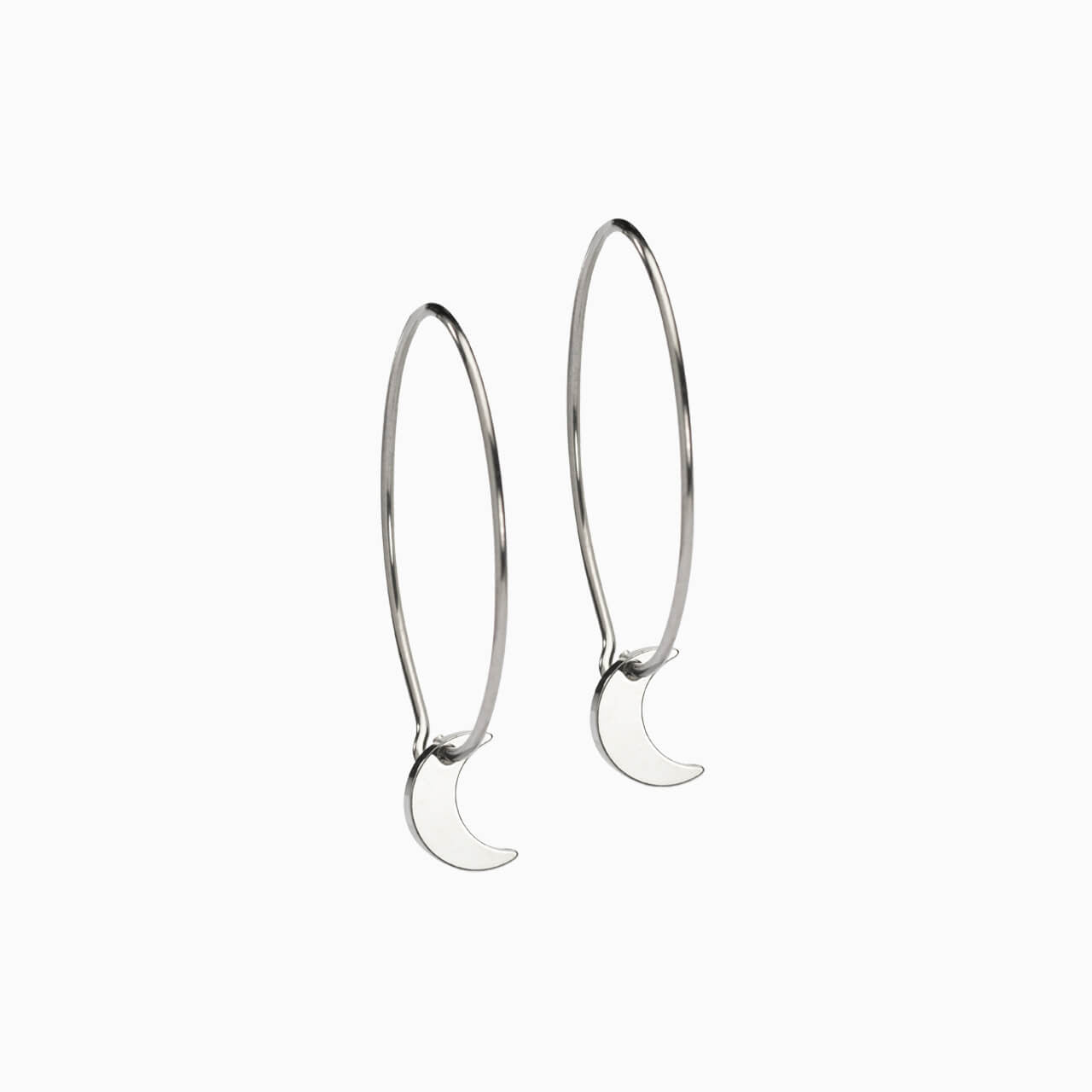 Moon Pendant 25mm Ear Rings