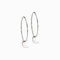 Moon Pendant 25mm Ear Rings