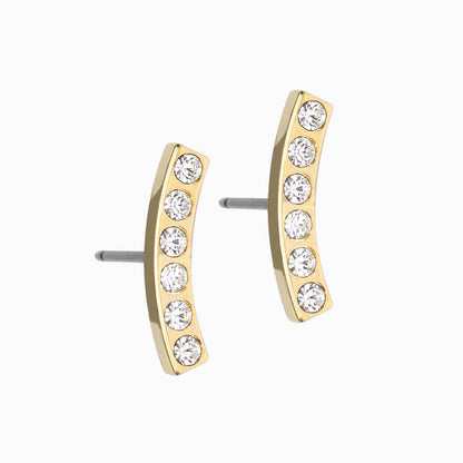 14mm Sweep Crystal Earrings