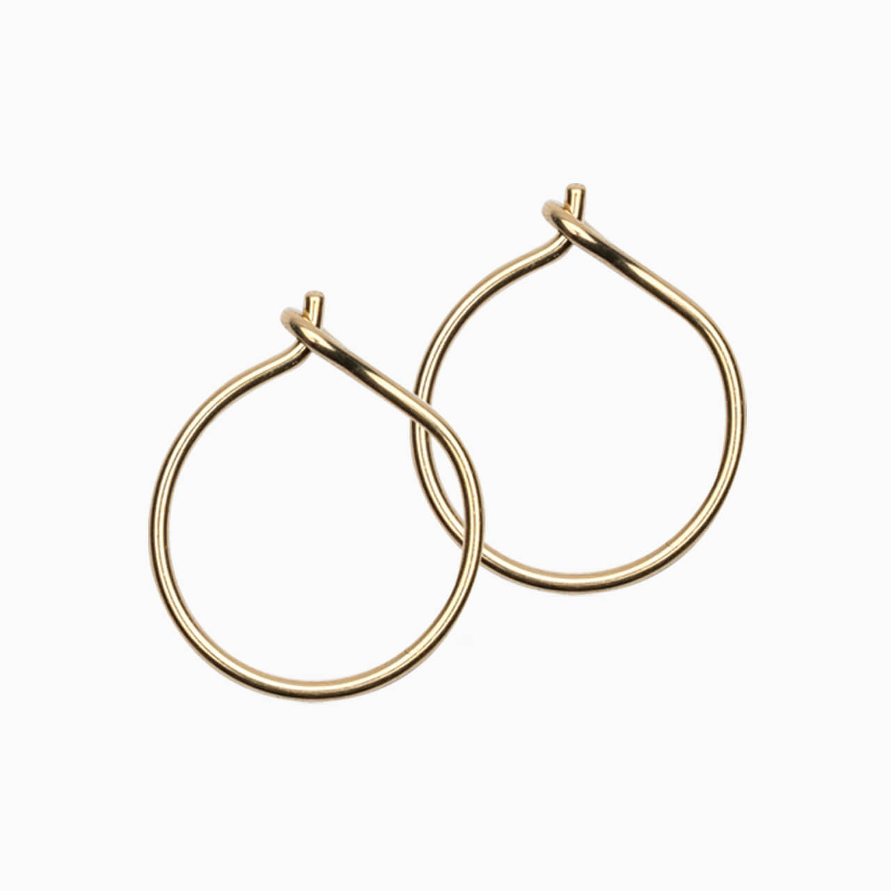 Pure Medical Grade Golden Titanium Ear Rings