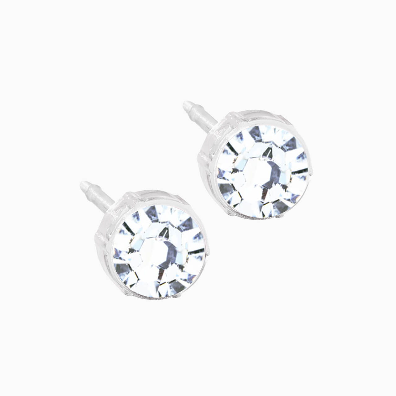 Medical Plastic 6mm Earrings