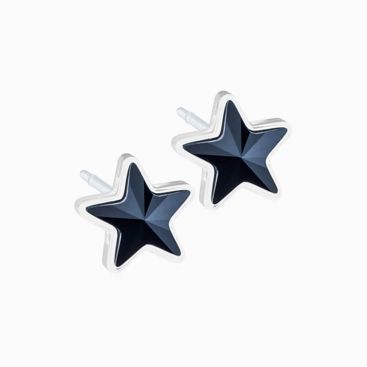 Medical Plastic 6mm Star Earrings
