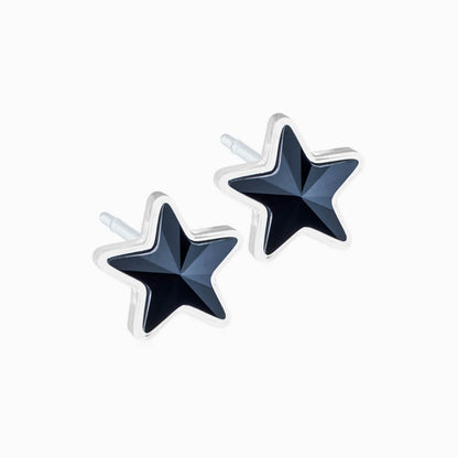 Medical Plastic 6mm Star Earrings