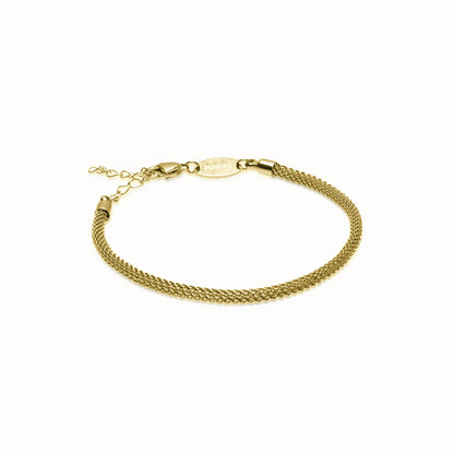 Round Mesh Bracelet in gold