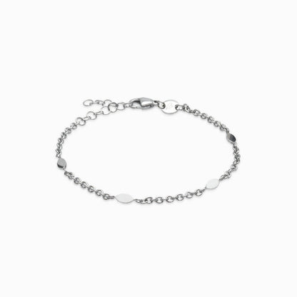 Nickel Free Oval Bracelet in Silver color for sensitive skin