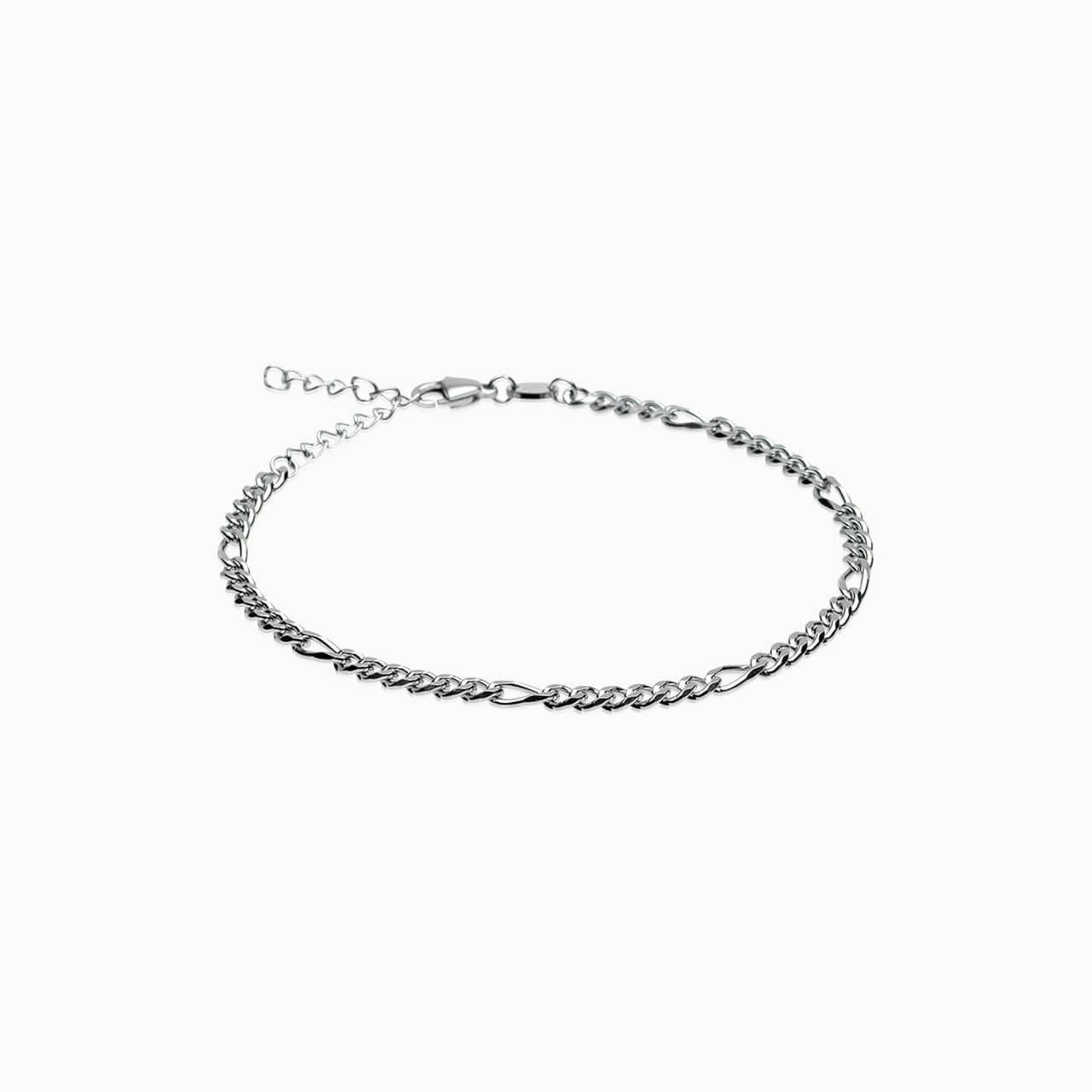 Silver Tiny Figaro Bracelet