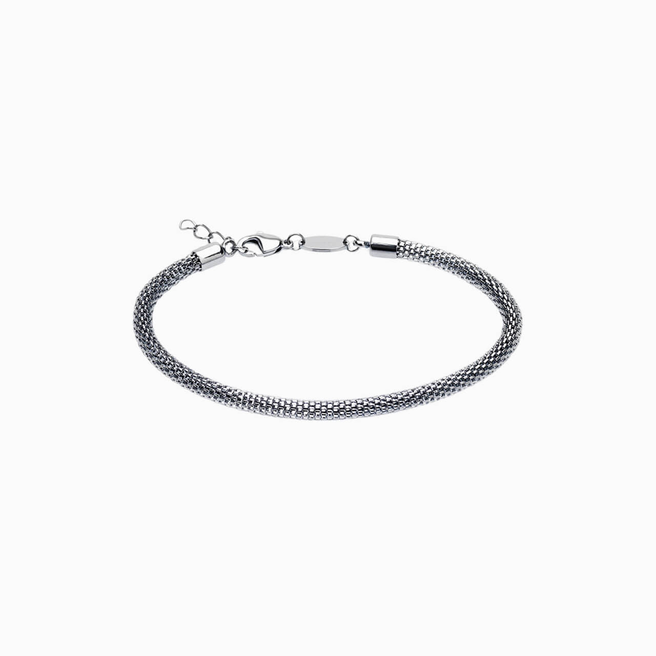 Silver Grand Mesh Bracelet for men.