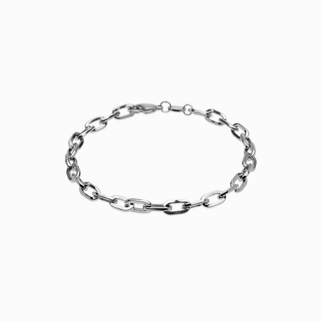 Silver Medium Link Bracelet