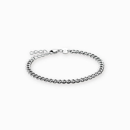Silver Grand Round Mesh Bracelet 