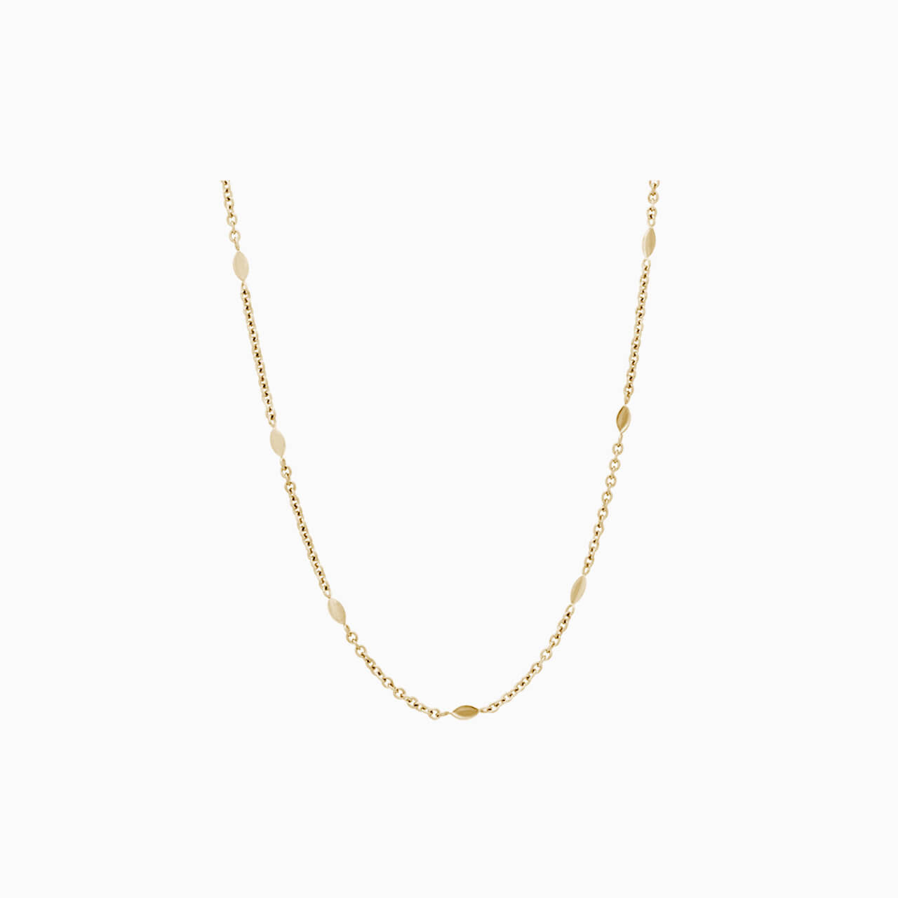 Golden Oval Necklace