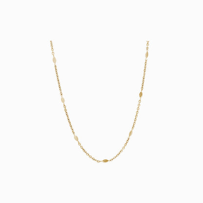 Golden Oval Necklace