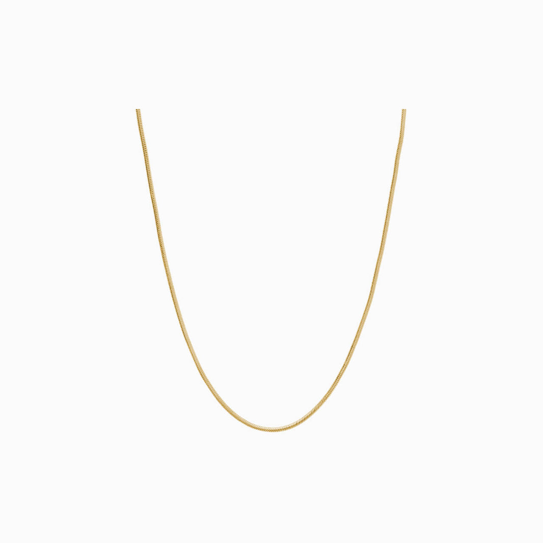 Golden Snake Link Necklace 40-46cm