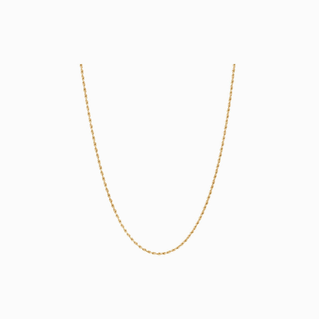 Tiny Twist necklace in golden color
