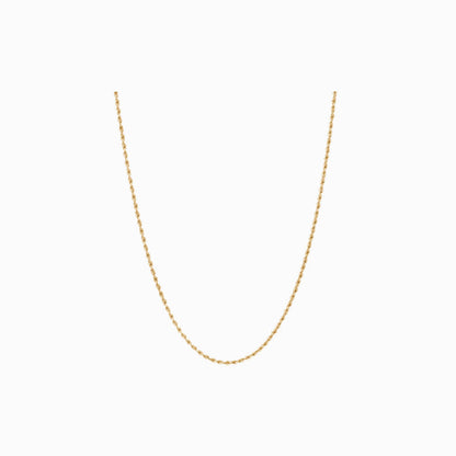 Tiny Twist necklace in golden color