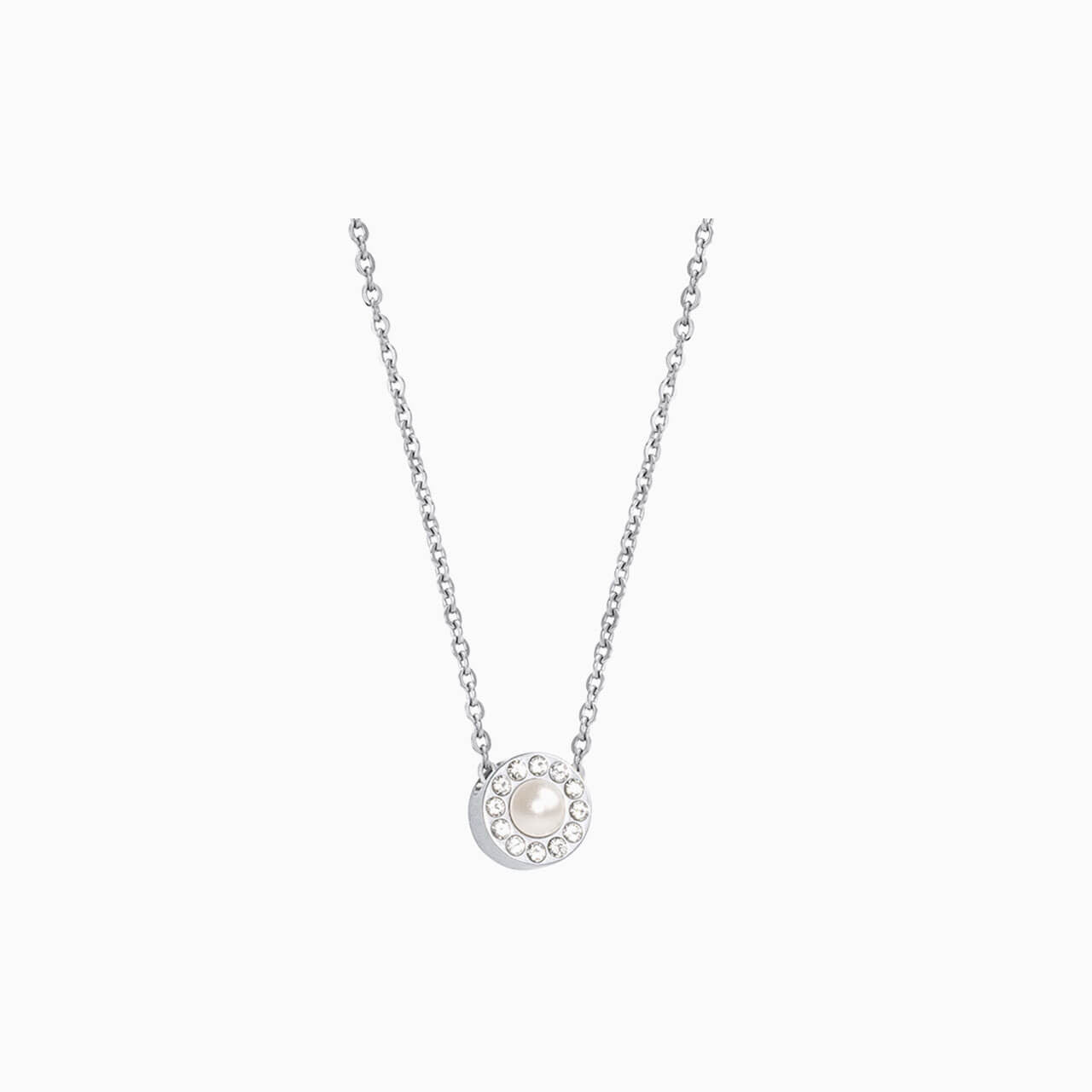 Brilliance Halo Pearl Necklace