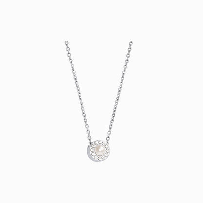 Brilliance Halo Pearl Necklace