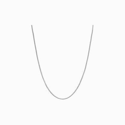 Silver Snake Link Necklace 40-46cm