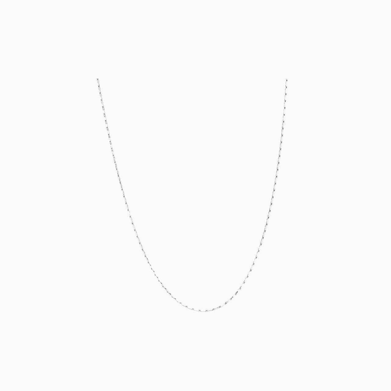 Flat Chain Necklace in silver
