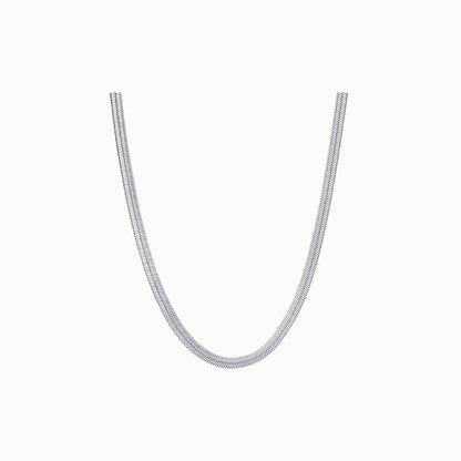Hypoallergenic Medium Link Necklace in silver
